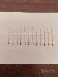 lancette per orologi meccanici sferini secondi 