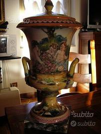 Vaso ceramica dipinto a mano