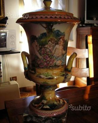 Vaso ceramica dipinto a mano