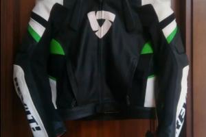 vento tuta moto pelle Revi't usata una volta