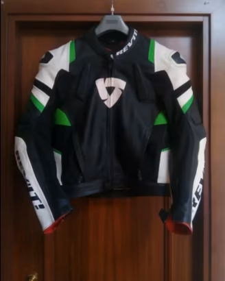 vento tuta moto pelle Revi't usata una volta