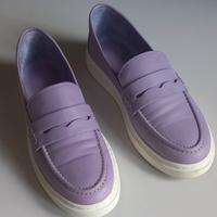 SNEACKER A MOCASSINO  n° 39 pelle color LILLA