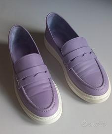 SNEACKER A MOCASSINO  n° 39 pelle color LILLA