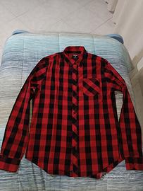 Camicia rossa clearance e nera