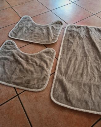 Tris Tappeti bagno beige