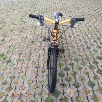 Bici mtb invader 24" arancio nero/opaco