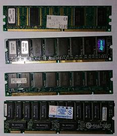 Memorie ram vintage vecchie