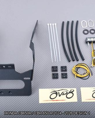 Portatarga corto HONDA CB650R CBR 650 R 2024 2026