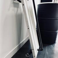 Mensola scaffale shabby in legno massello bianco