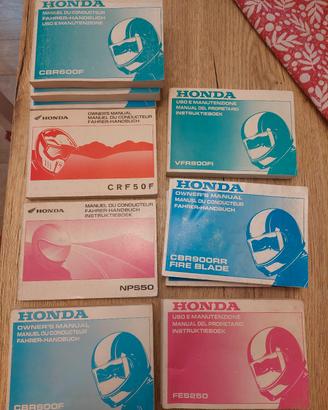 libretti uso e manutenzione Honda