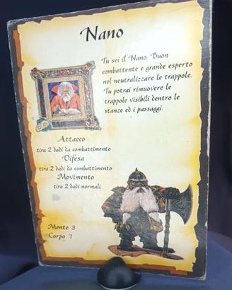Heroquest MB – Carta Eroe Nano Originale