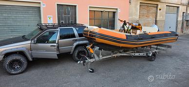 Gommone 6 m con motore 90cv e carrello revisionato