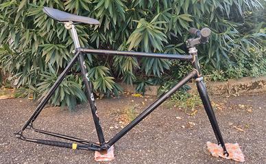 Telaio single speed + forcella, manubrio, ruota an
