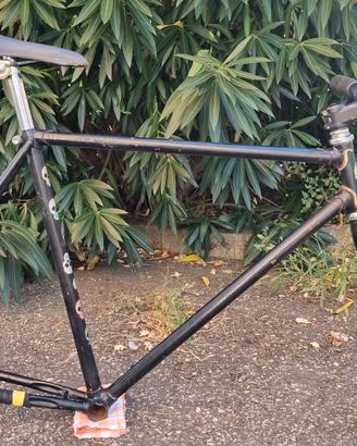 Telaio single speed + forcella, manubrio, ruota an
