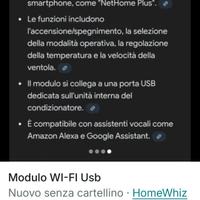 Modulo WiFi USB compatibile con climatizzatori 