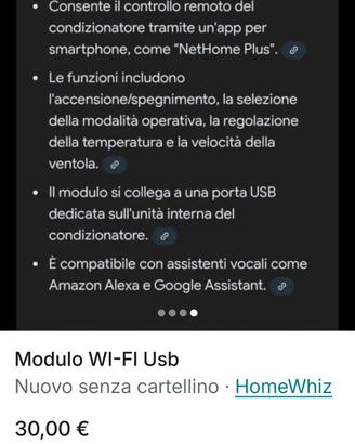 Modulo WiFi USB compatibile con climatizzatori 