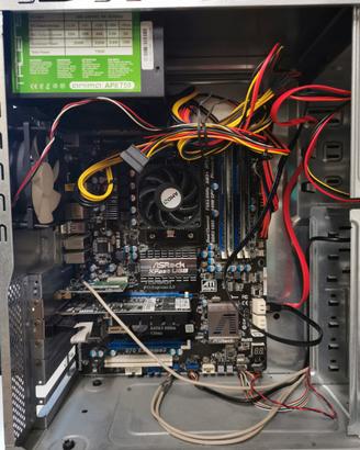 PC desktop fisso mid tower nero assemblato