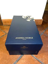 Scarpe eleganti nere lucide Andrea Nobile