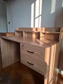 Scrivania in legno rovere-robusta 110x50