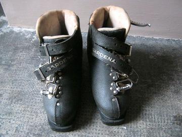 SCARPONI SCI VINTAGE GARDENA N 36 CON CUSTODIA