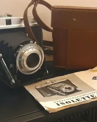 Agfa Isolette II custodia pelle e istruzioni