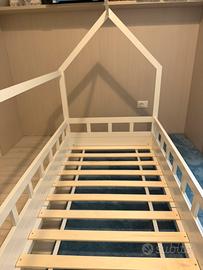 Letto Montessoriano per bambini 80x160 cm bianco