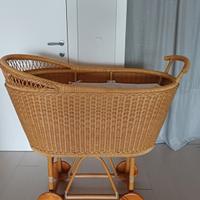 Culla in bambù e midollino