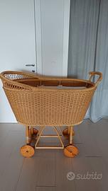 Culla in bambù e midollino