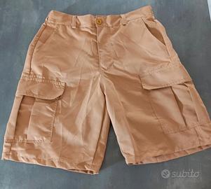 Pantaloncini cargo beige