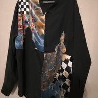 Camicia da uomo stile Patchwork (Vintage)