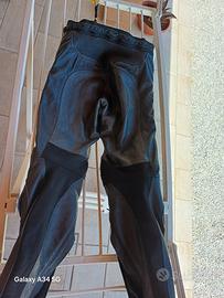 pantaloni pelle moto spidi 