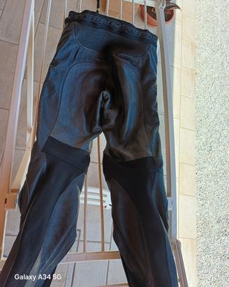pantaloni pelle moto spidi 