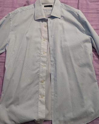 Camicia Milena azzurra con righe bianche tg 43