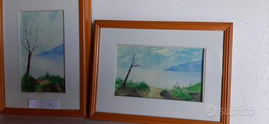 Quadri olio su cartone telato.