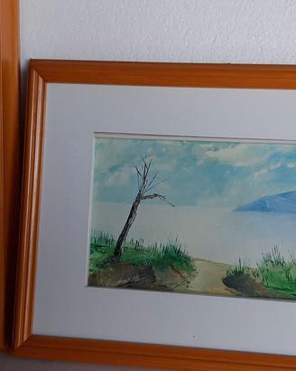 Quadri olio su cartone telato.