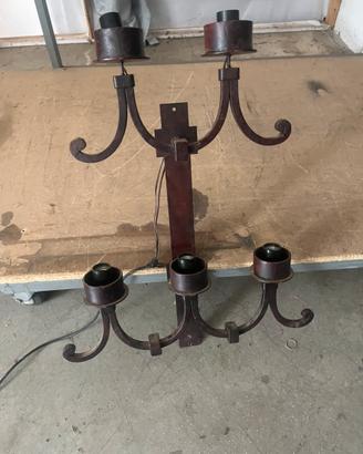 Lampada in ferro battuto