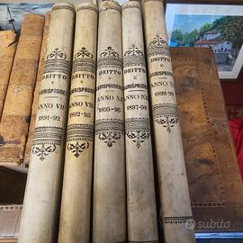 volumi di diritto e giurisprudenza del 1899