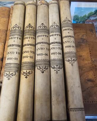 volumi di diritto e giurisprudenza del 1899