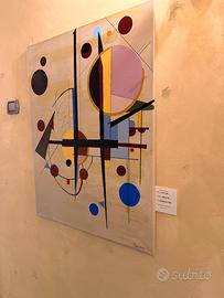 Quadro astratto in acrilico