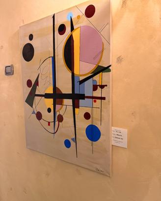 Quadro astratto in acrilico