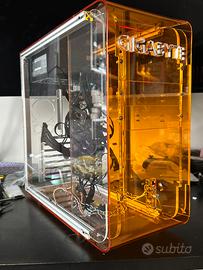 Case PLEXIGLASS Gigabyte trasparente + PSU 850w