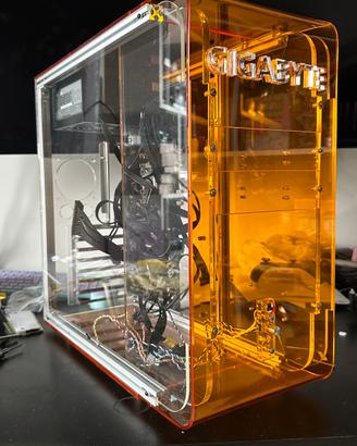 Case PLEXIGLASS Gigabyte trasparente + PSU 850w