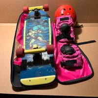 Skateboard 75cm con custodia zaino