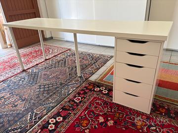 Scrivania bianca 200x60 cm