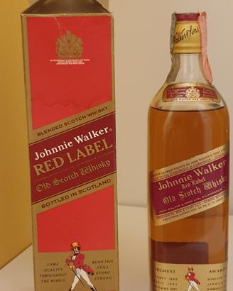 Whisky Johnnie Walker Red Label Vintage Anni 70 