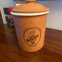 Barattolo in cotto vintage caffè vergnano