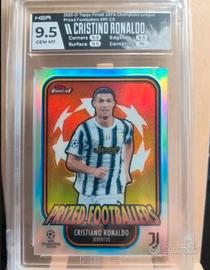 Cristiano Ronaldo Topps Prized footballers HGA 9.5