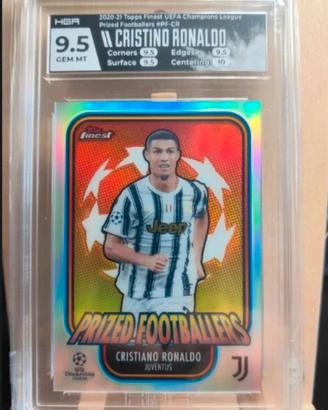 Cristiano Ronaldo Topps Prized footballers HGA 9.5