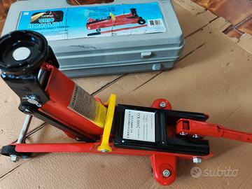 cric sollevatore auto a carrello 2 tonnellate 