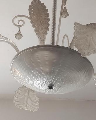 LAMPADARIO ERCOLE BAROVIER VINTAGE VETRO MURANO DE